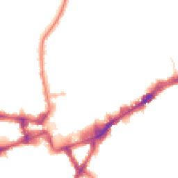 Night-time road noise heatmap for TW3 1ED