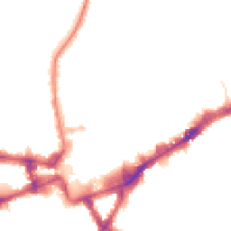 Night-time road noise heatmap for TW3 1EE