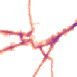 Night-time road noise heatmap for TW3 1EF
