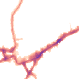 Night-time road noise heatmap for TW3 1EH