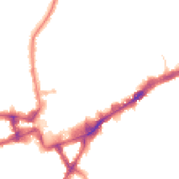 Night-time road noise heatmap for TW3 1EL