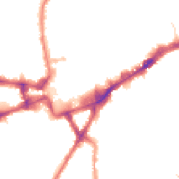 Night-time road noise heatmap for TW3 1ES