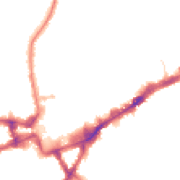 Night-time road noise heatmap for TW3 1EZ