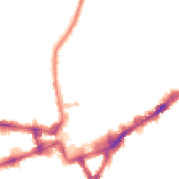 Night-time road noise heatmap for TW3 1LQ