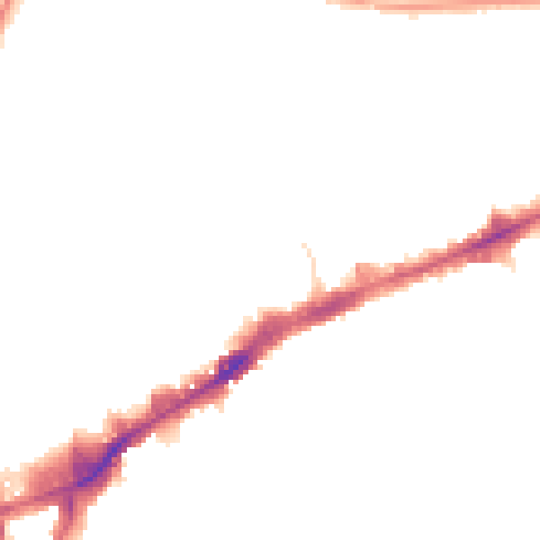 Night-time road noise heatmap for TW3 1NU