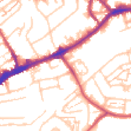 Daytime road noise heatmap for TW3 1SG