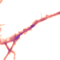 Night-time road noise heatmap for TW3 1UY