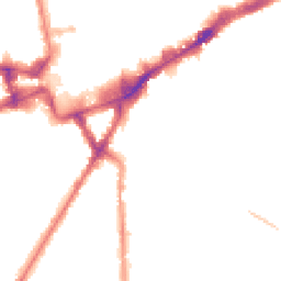 Night-time road noise heatmap for TW3 1YJ