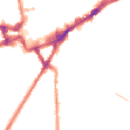 Night-time road noise heatmap for TW3 1YN