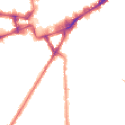 Night-time road noise heatmap for TW3 2DB
