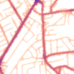 Daytime road noise heatmap for TW3 2EA