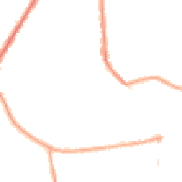 Night-time road noise heatmap for TW3 2JH