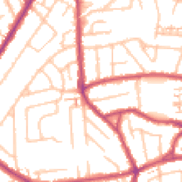 Daytime road noise heatmap for TW3 2JL