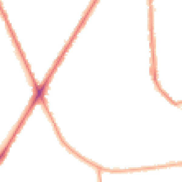 Night-time road noise heatmap for TW3 2LW