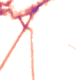 Night-time road noise heatmap for TW3 2NE