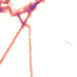 Night-time road noise heatmap for TW3 2NJ