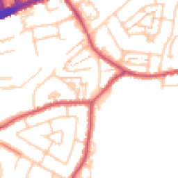 Daytime road noise heatmap for TW3 2PA