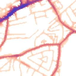 Daytime road noise heatmap for TW3 2PE