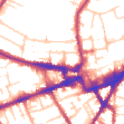 Daytime road noise heatmap for TW3 3AS