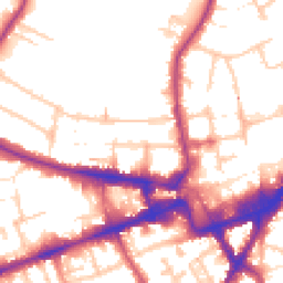 Daytime road noise heatmap for TW3 3AW