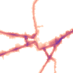 Night-time road noise heatmap for TW3 3BJ