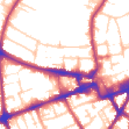 Daytime road noise heatmap for TW3 3BS
