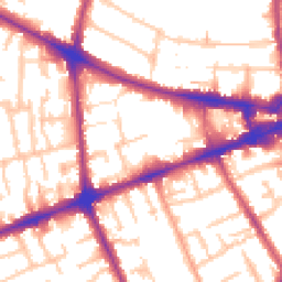 Daytime road noise heatmap for TW3 3FN