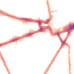 Night-time road noise heatmap for TW3 3LQ