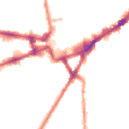 Night-time road noise heatmap for TW3 3PE