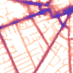 Daytime road noise heatmap for TW3 3RR