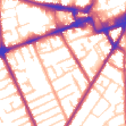 Daytime road noise heatmap for TW3 3RW