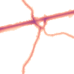 Night-time road noise heatmap for TW3 4BH