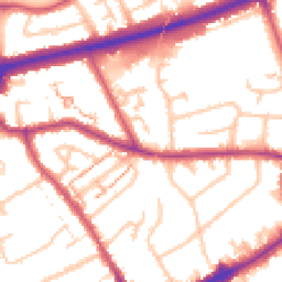 Daytime road noise heatmap for TW3 4BS