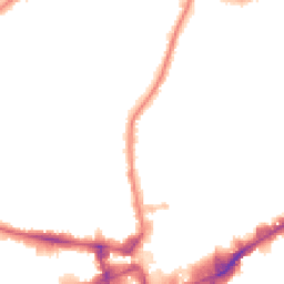Night-time road noise heatmap for TW3 4DG