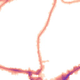 Night-time road noise heatmap for TW3 4DH