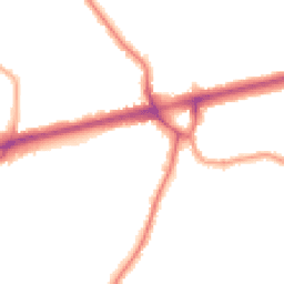 Night-time road noise heatmap for TW3 4ET