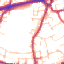 Daytime road noise heatmap for TW3 4FE