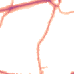 Night-time road noise heatmap for TW3 4FE