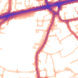 Daytime road noise heatmap for TW3 4FP