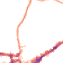 Night-time road noise heatmap for TW3 4HW