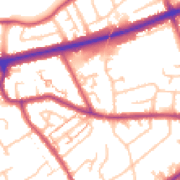 Daytime road noise heatmap for TW3 4NG