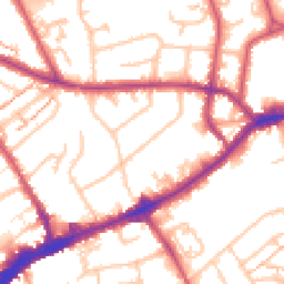 Daytime road noise heatmap for TW7 4AA