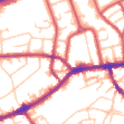 Daytime road noise heatmap for TW7 4AF