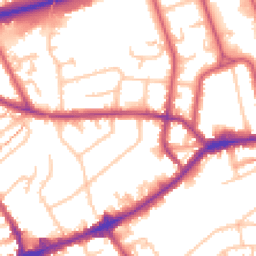 Daytime road noise heatmap for TW7 4AN