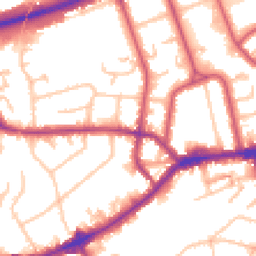 Daytime road noise heatmap for TW7 4AQ