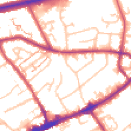 Daytime road noise heatmap for TW7 4AU