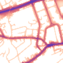 Daytime road noise heatmap for TW7 4AW