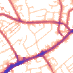 Daytime road noise heatmap for TW7 4AX