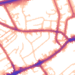 Daytime road noise heatmap for TW7 4BB