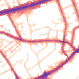 Daytime road noise heatmap for TW7 4BG